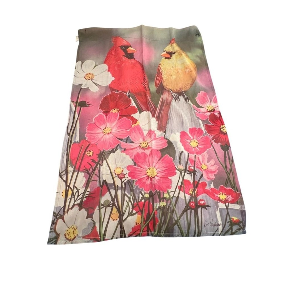 Evergreen Garden Flag Cardinal‎ Flower Double-Sided 29x42" Multicolor home decor